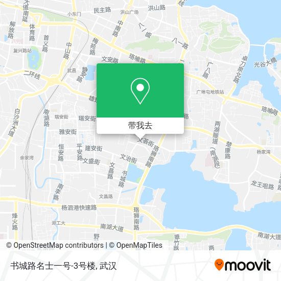 书城路名士一号-3号楼地图