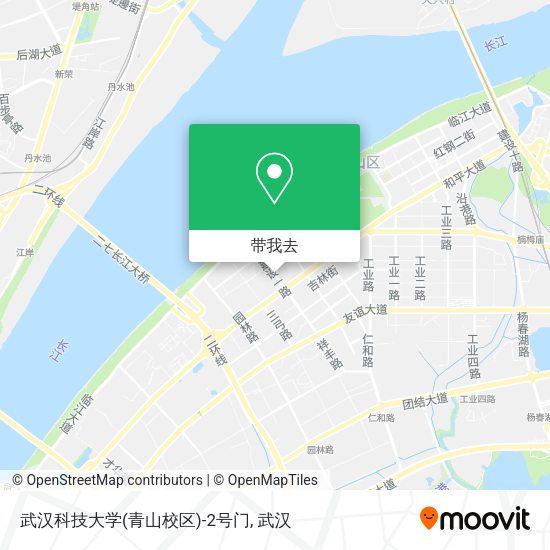 武汉科技大学(青山校区)-2号门地图