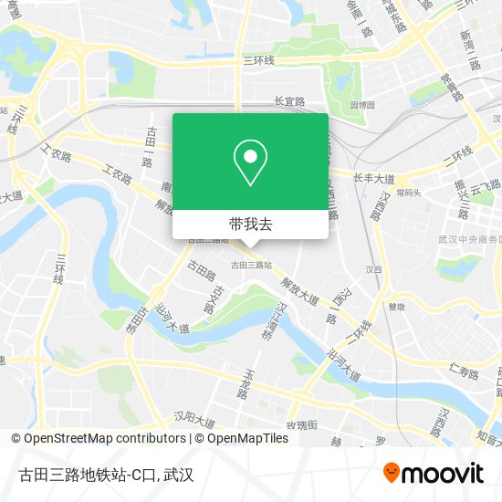 古田三路地铁站-C口地图