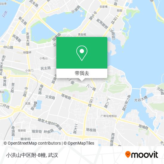 小洪山中区附-8幢地图