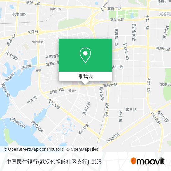 中国民生银行(武汉佛祖岭社区支行)地图