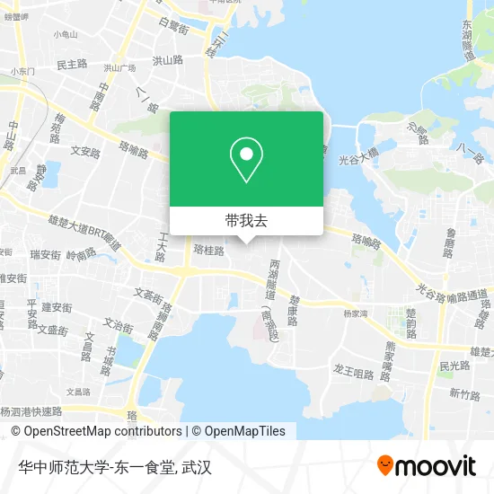 华中师范大学-东一食堂地图