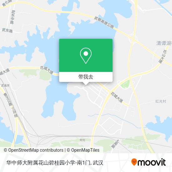 华中师大附属花山碧桂园小学-南1门地图