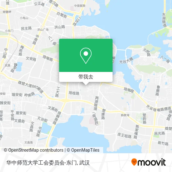 华中师范大学工会委员会-东门地图