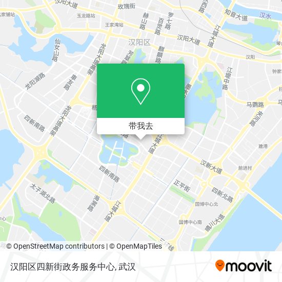 汉阳区四新街政务服务中心地图