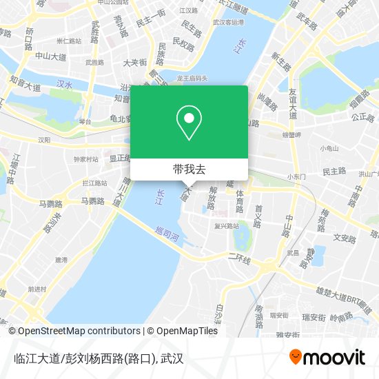 临江大道/彭刘杨西路(路口)地图