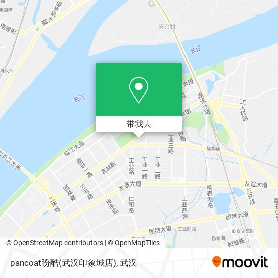 pancoat盼酷(武汉印象城店)地图