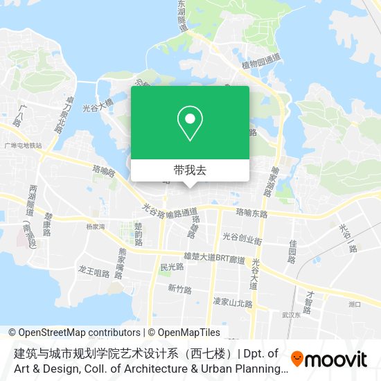 建筑与城市规划学院艺术设计系（西七楼）| Dpt. of Art & Design, Coll. of Architecture & Urban Planning (West 7th Bldg.)地图