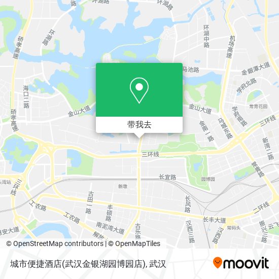 城市便捷酒店(武汉金银湖园博园店)地图