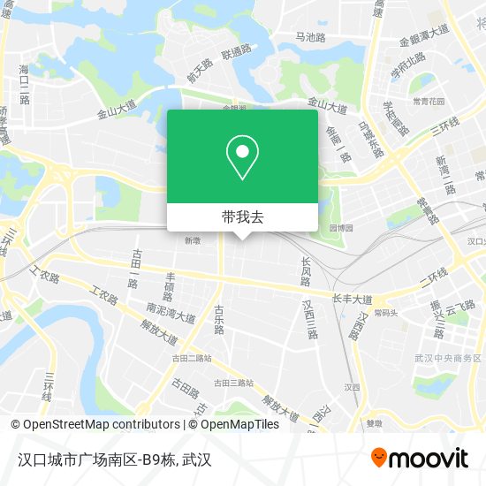 汉口城市广场南区-B9栋地图