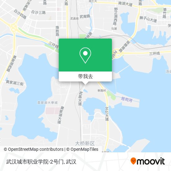 武汉城市职业学院-2号门地图