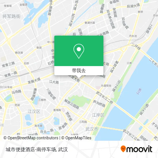 城市便捷酒店-南停车场地图