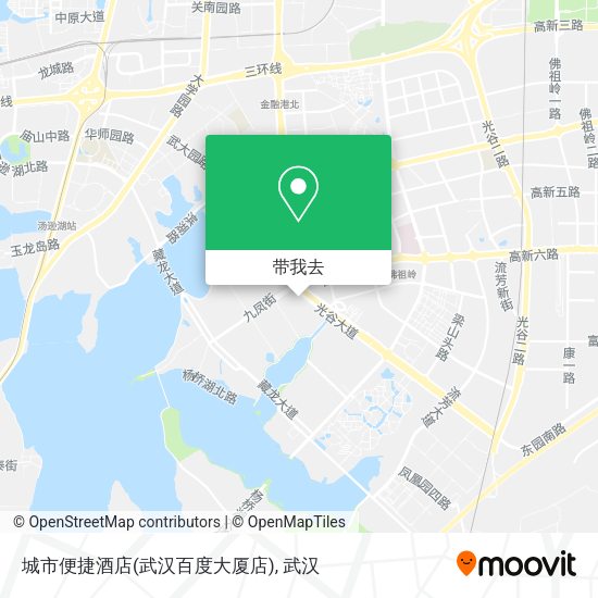 城市便捷酒店(武汉百度大厦店)地图