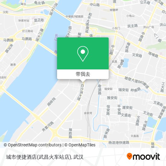 城市便捷酒店(武昌火车站店)地图