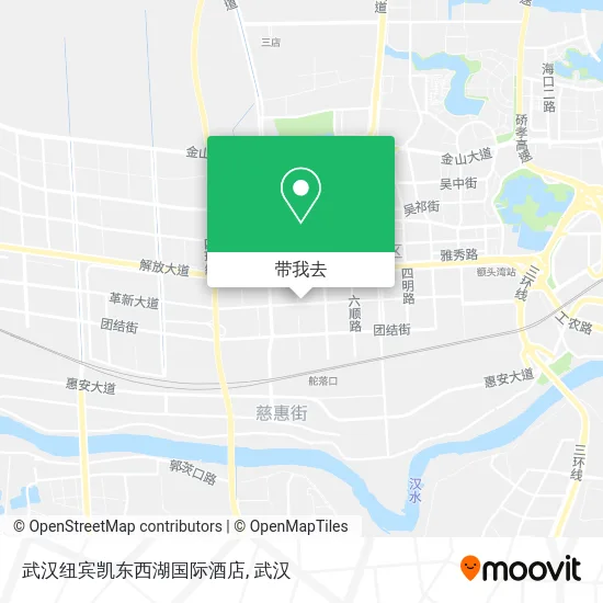 武汉纽宾凯东西湖国际酒店地图