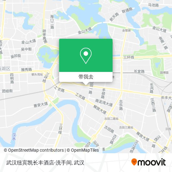 武汉纽宾凯长丰酒店-洗手间地图