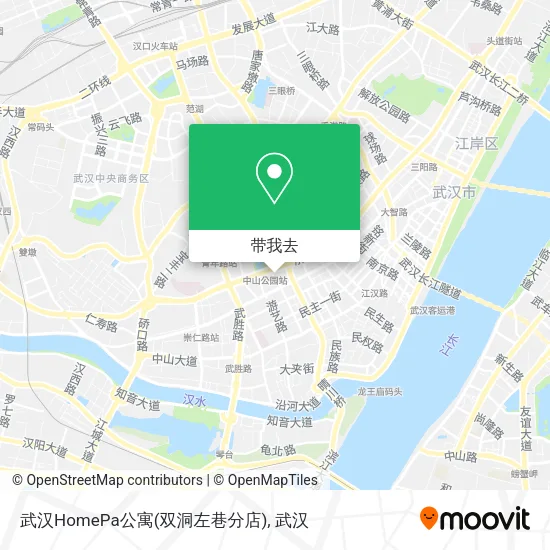 武汉HomePa公寓(双洞左巷分店)地图