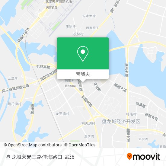 盘龙城宋岗三路佳海路口地图
