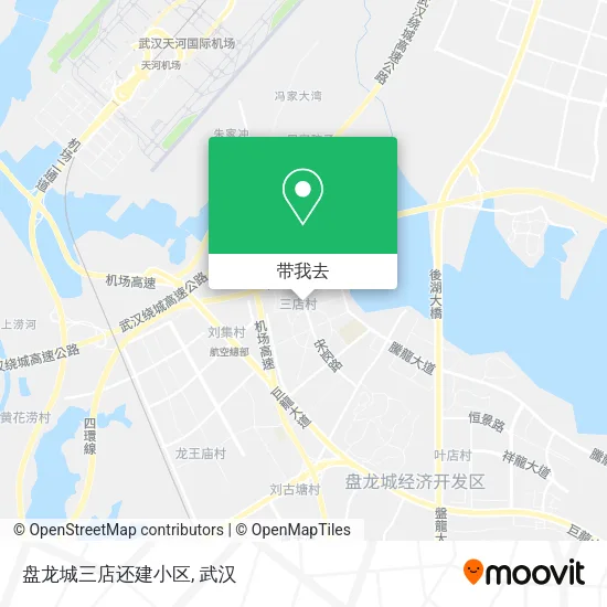 盘龙城三店还建小区地图