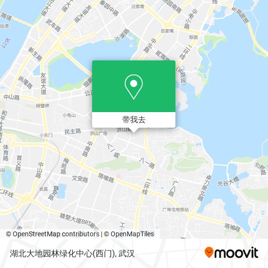 湖北大地园林绿化中心(西门)地图