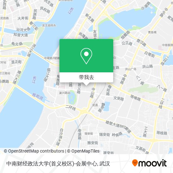 中南财经政法大学(首义校区)-会展中心地图