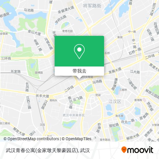 武汉青春公寓(金家墩天黎豪园店)地图