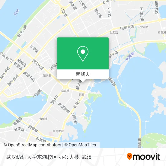 武汉纺织大学东湖校区-办公大楼地图