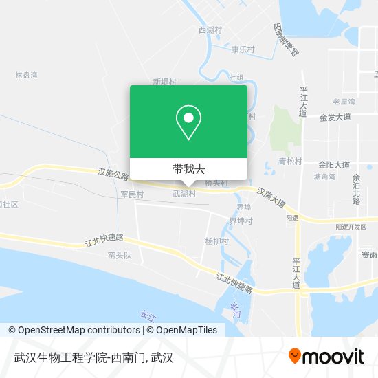 武汉生物工程学院-西南门地图