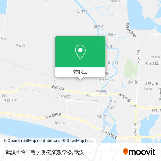 武汉生物工程学院-建筑教学楼地图