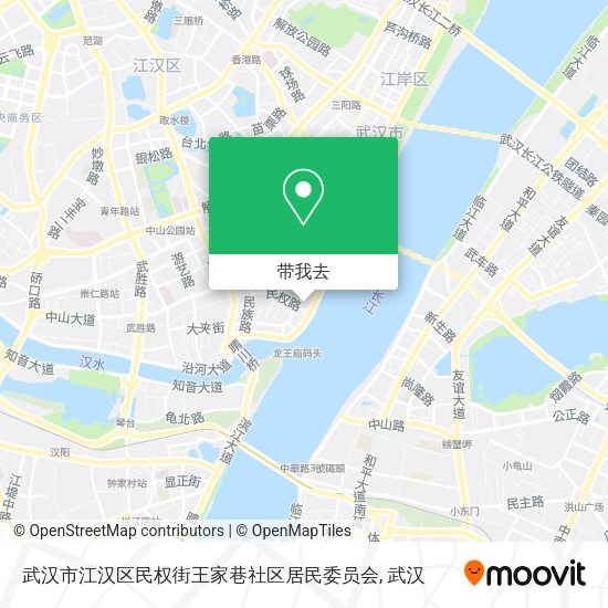 武汉市江汉区民权街王家巷社区居民委员会地图