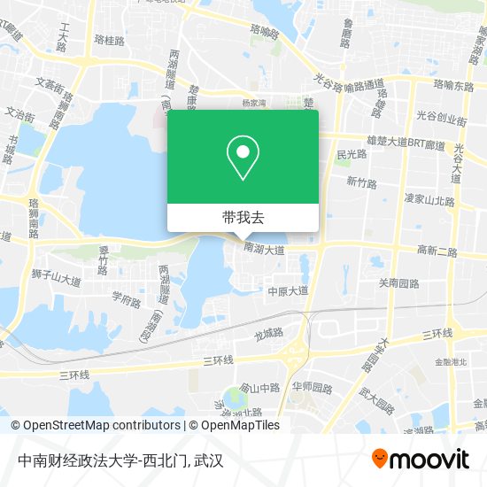 中南财经政法大学-西北门地图
