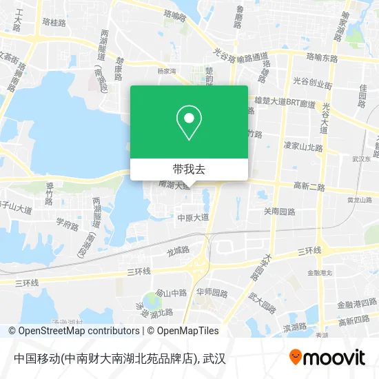 中国移动(中南财大南湖北苑品牌店)地图