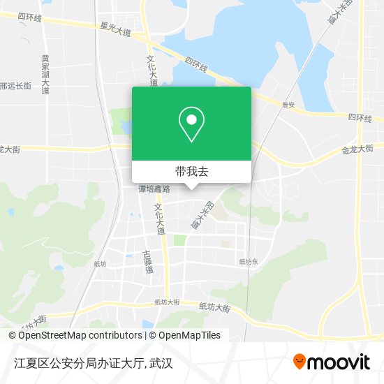 江夏区公安分局办证大厅地图