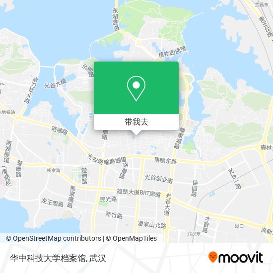 华中科技大学档案馆地图