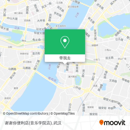 谢谢你便利店(音乐学院店)地图