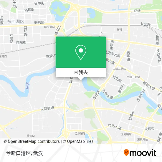 琴断口港区地图