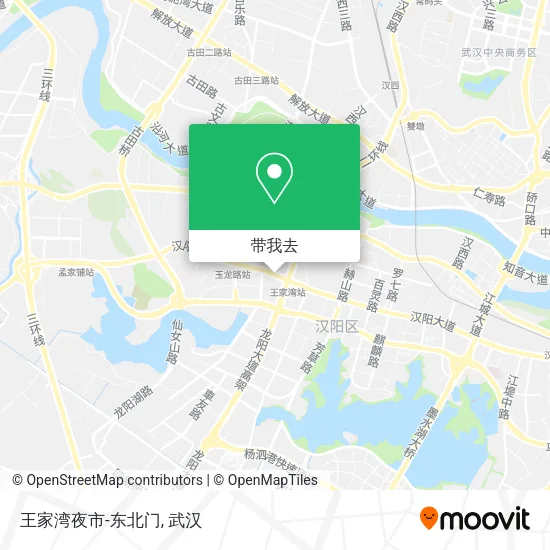 王家湾夜市-东北门地图