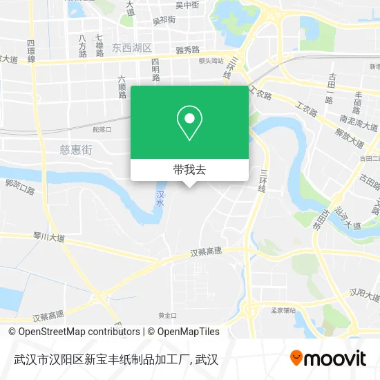 武汉市汉阳区新宝丰纸制品加工厂地图