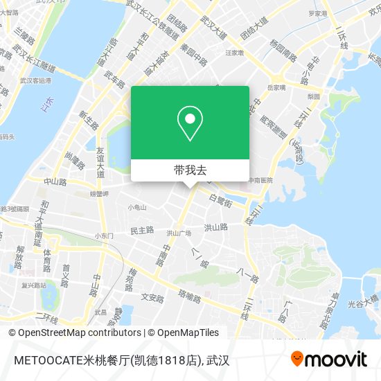 METOOCATE米桃餐厅(凯德1818店)地图