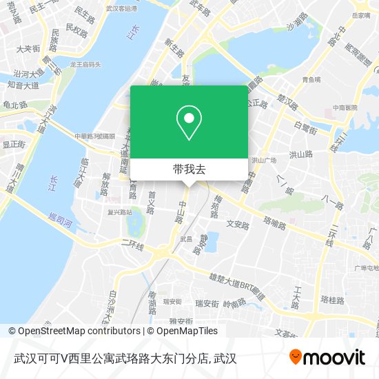 武汉可可V西里公寓武珞路大东门分店地图