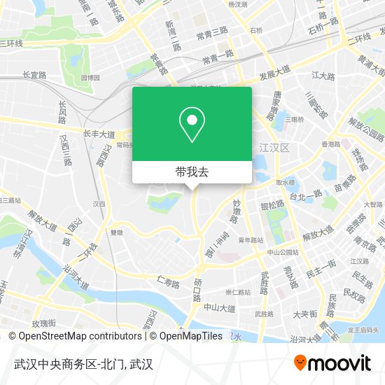 武汉中央商务区-北门地图