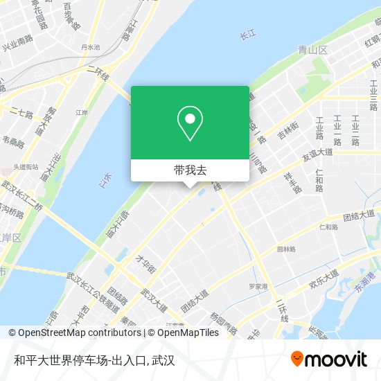 和平大世界停车场-出入口地图
