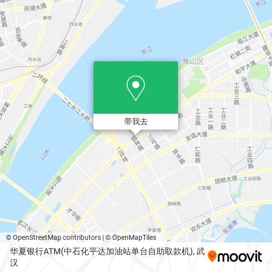 华夏银行ATM(中石化平达加油站单台自助取款机)地图