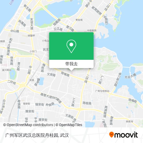 广州军区武汉总医院丹桂园地图