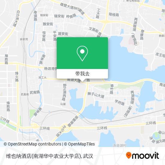 维也纳酒店(南湖华中农业大学店)地图