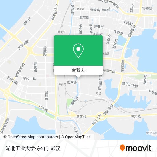 湖北工业大学-东2门地图