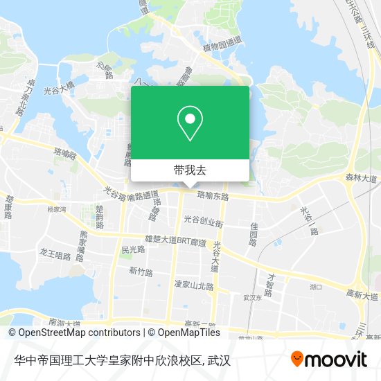 华中帝国理工大学皇家附中欣浪校区地图