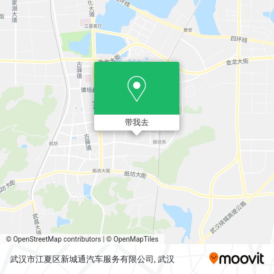 武汉市江夏区新城通汽车服务有限公司地图