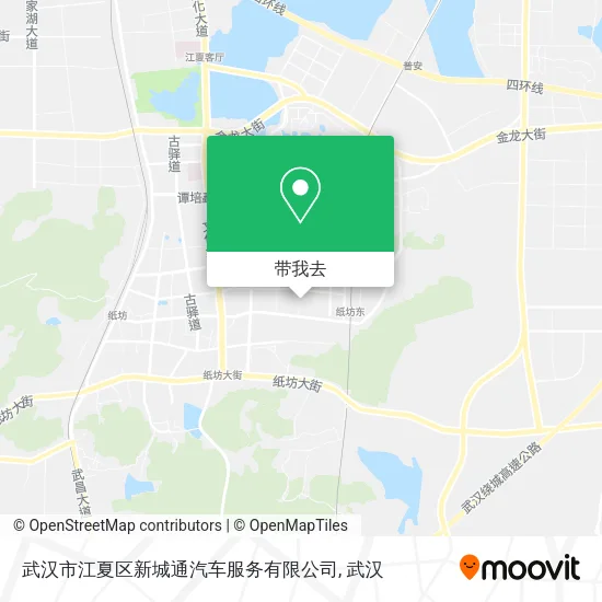 武汉市江夏区新城通汽车服务有限公司地图
