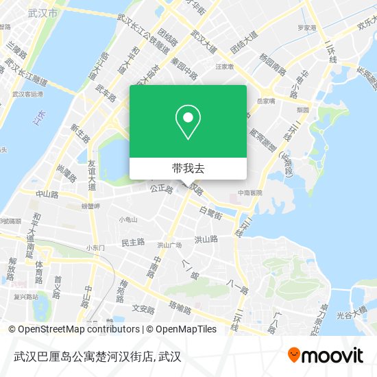 武汉巴厘岛公寓楚河汉街店地图